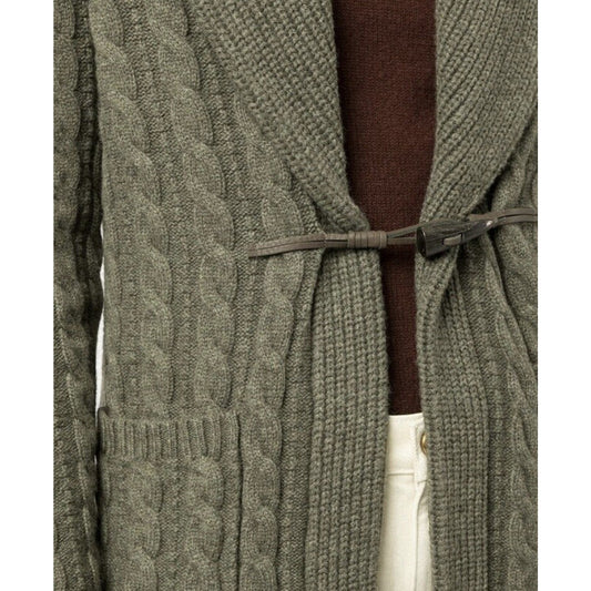 Double RL Ralph Lauren CableKnit Wool Cashmere Sweater Coat 3 M RRL Cardigan NWT