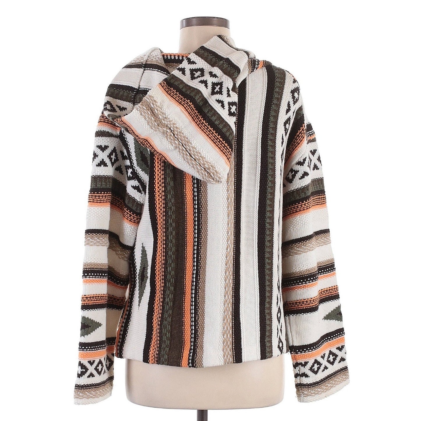 Polo Ralph Lauren Sweater Jumper Hooded Aztec Indian Wool Cashmere Baja M $698