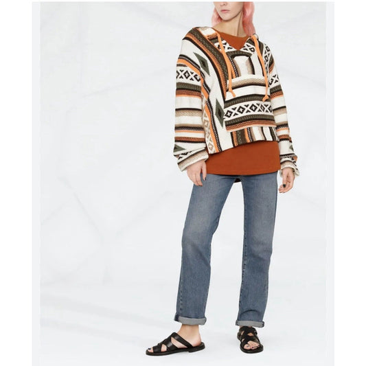Polo Ralph Lauren Sweater Jumper Hooded Aztec Indian Wool Cashmere Baja M $698