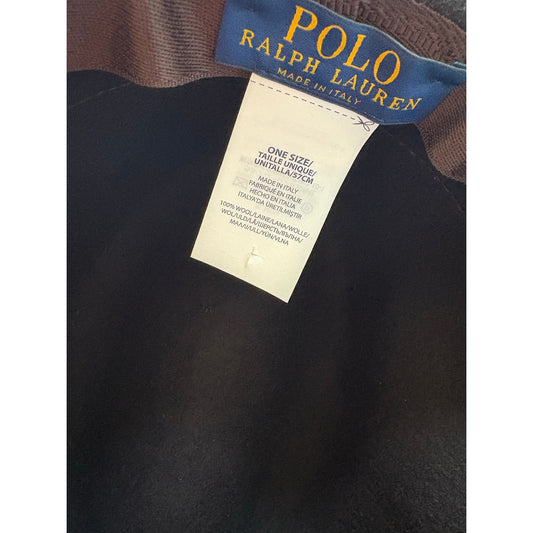 Polo Ralph Lauren men’s wool fedora hat brown embroidered logo