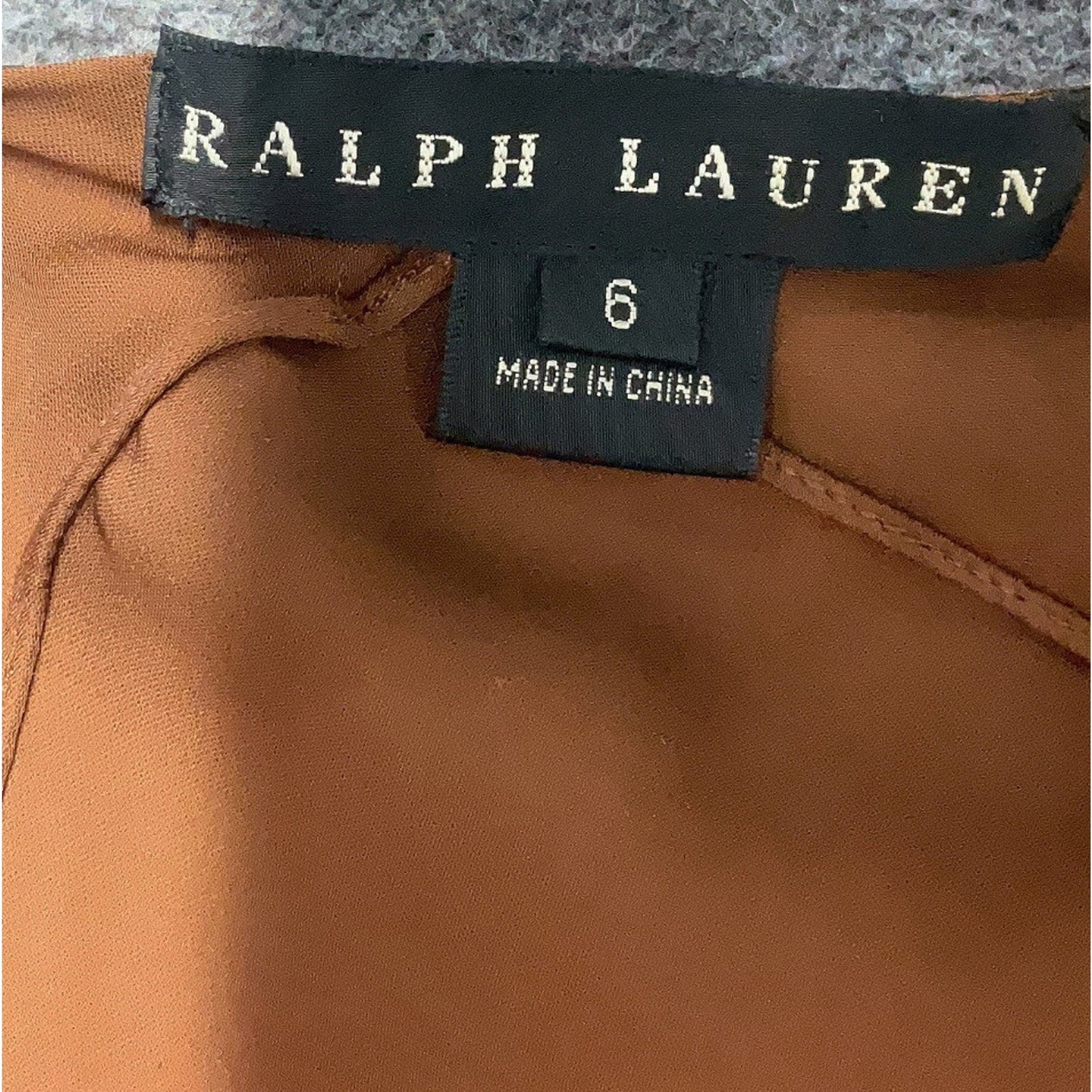 Ralph Lauren Black Label Silk Paisley Skirt 6 Brown Asymmetrical Vintage HighLow